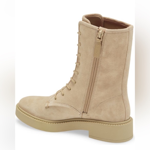 Vince Kady Lace-Up Leather Bootie Women Size 7.5 - Picture 3 of 10